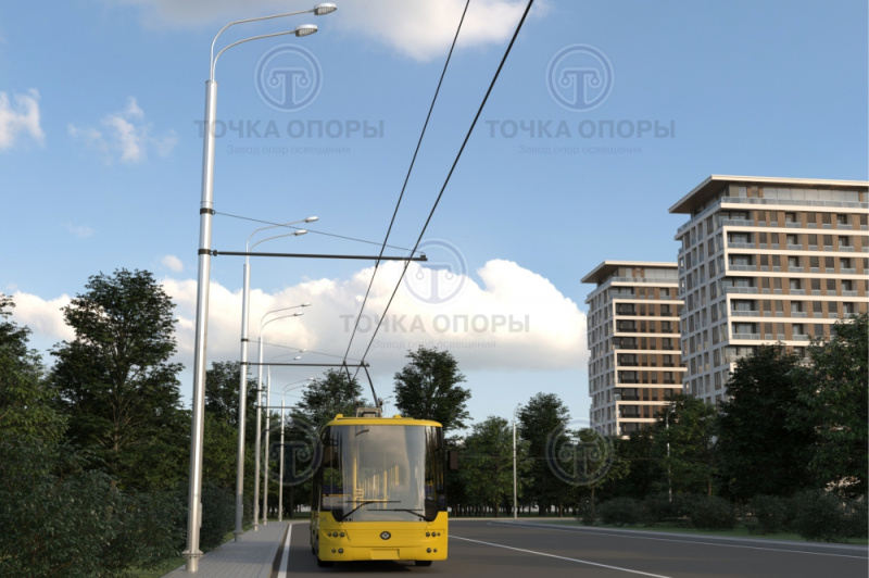 Опора контактной сети ТФГ-1800-9,0-01