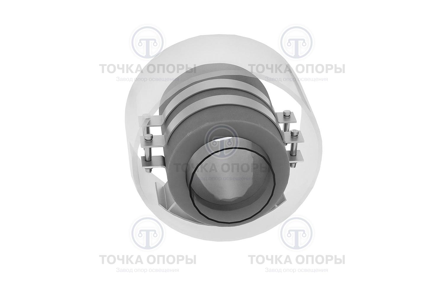 Опора скользящая хомутовая в ППМ изоляции