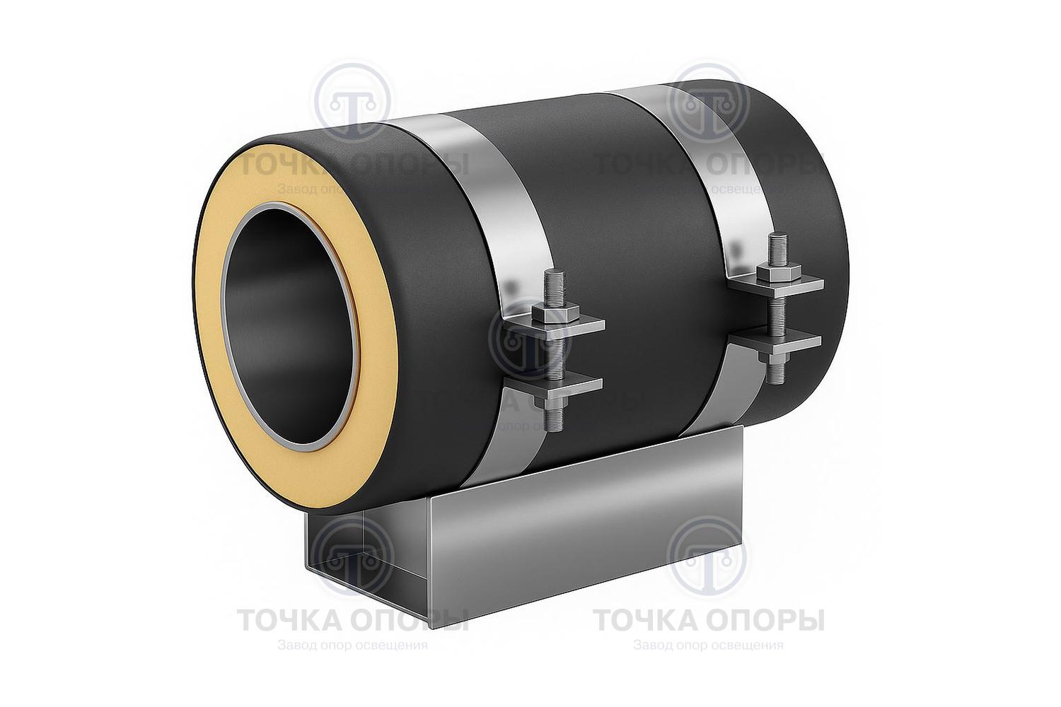 Скользящая опора СПОк 630/800.200 подкладная канальная для труб в ППУ