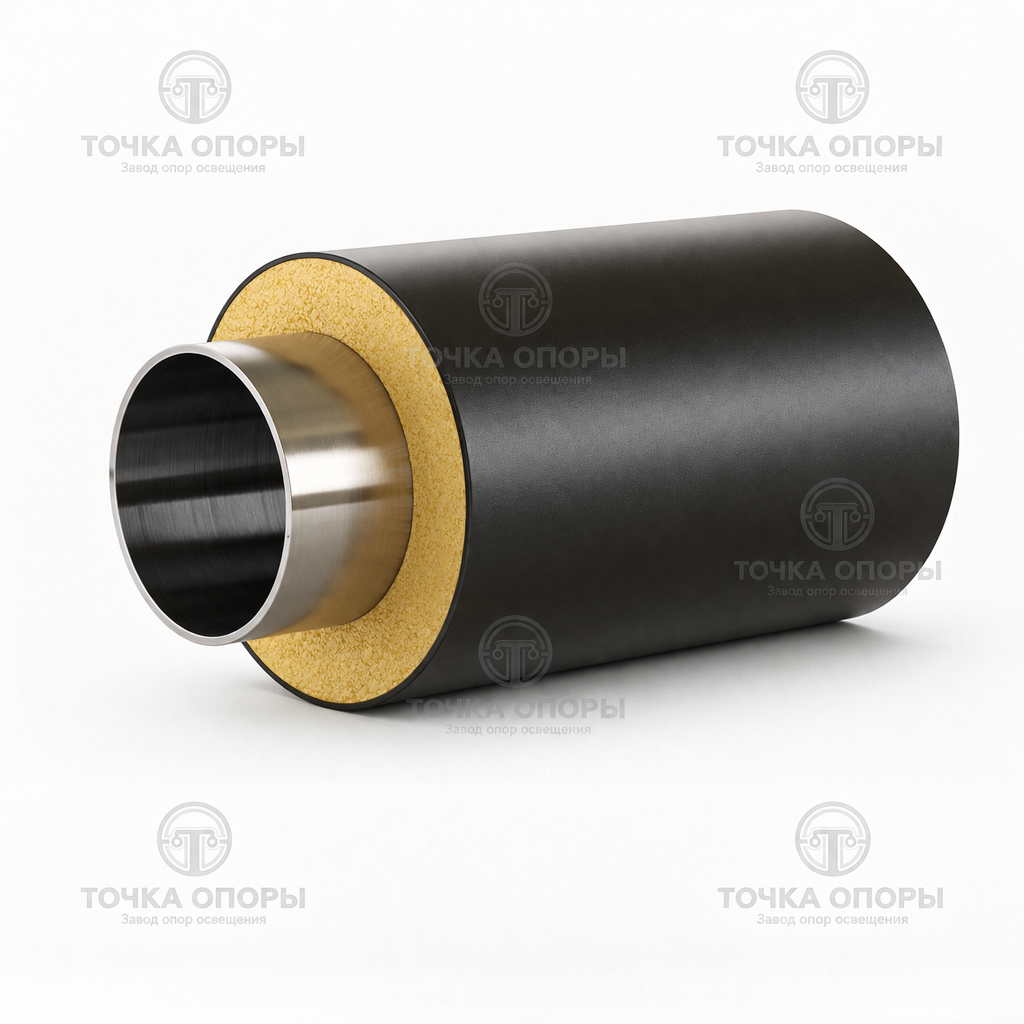 Труба стальная оцинкованная в ППУ-изоляции 25х2,5 мм ГОСТ 30732-2006