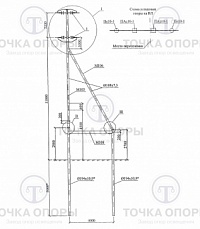 Переходная анкерная опора ПАс10-1
