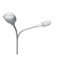 К2-0,5-0,5-90-Ф4 двухрожковый разнонаправленный под 90° консольный кронштейн