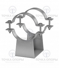 Скользящие хомутовые опоры для надземной прокладки и в канале 313.ТС-008.010