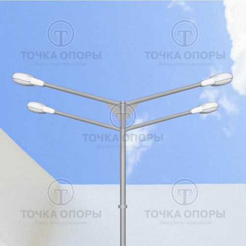 К4-1,0-1,5-/180-Ф4 четырехрожковый консольный кронштейн