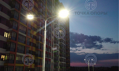 Поставка в город Уфа, для ЖК 8 марта, опор СФГ-400-8,0